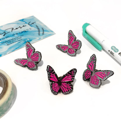 Pink Butterfly Pin