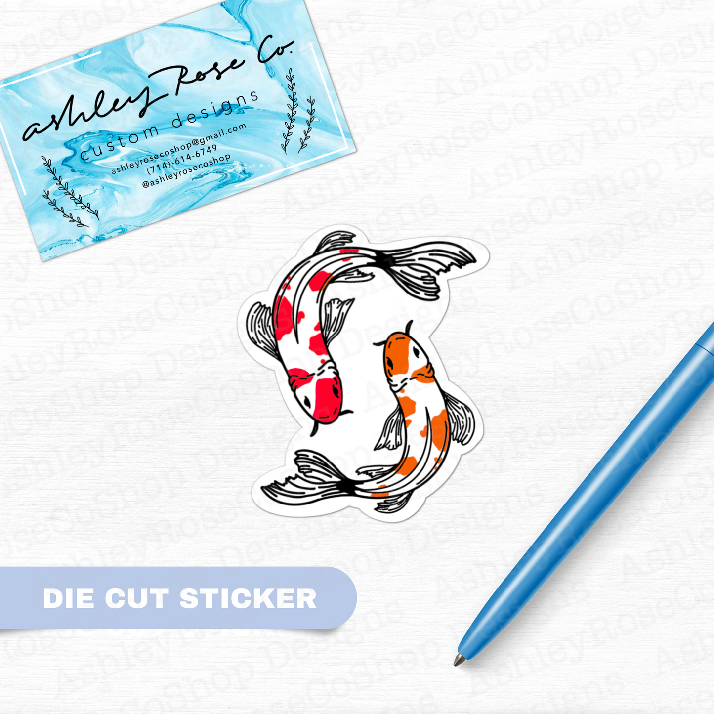 Koi Fish Sticker