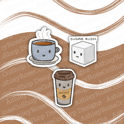 Cute Coffee Sticker Pack