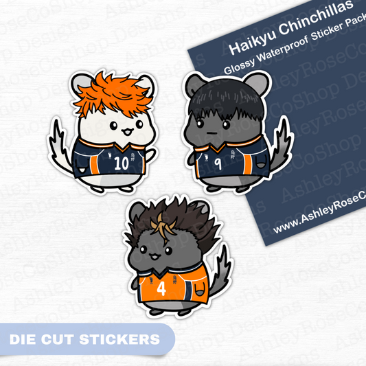 Volleyball Chinchilla Sticker Pack