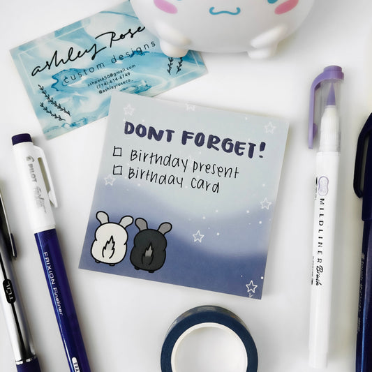 Chinchilla Starry Night Memo Pad