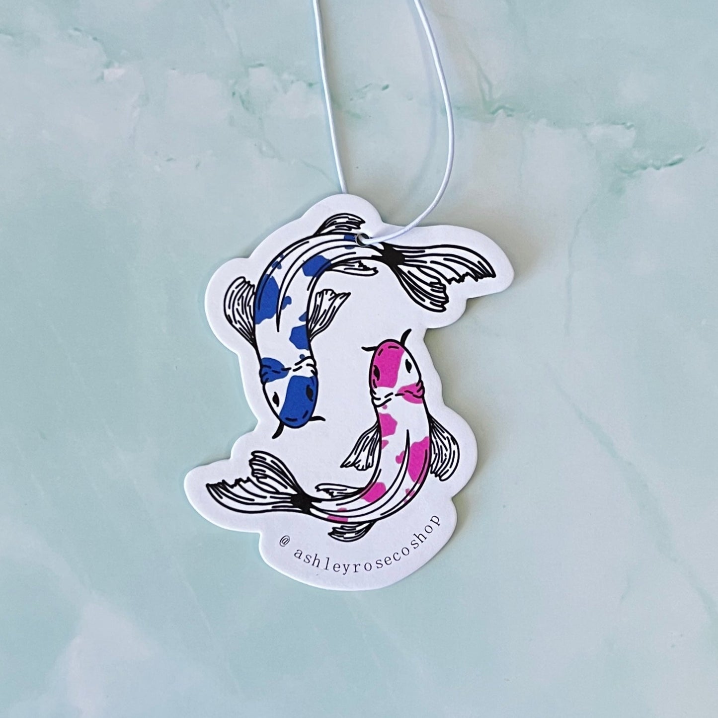 Koi Fish (Blue/Pink) Hanging Air Freshener